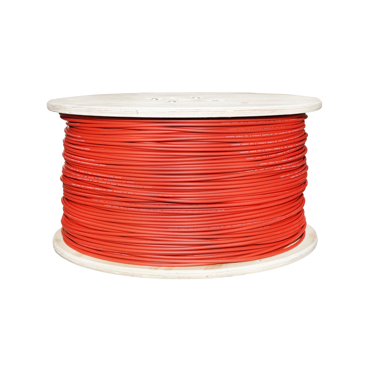 Bobina di cavo per pannello solare 6mmx1000m 1,5KV, H1Z2Z2-K rosso Leader