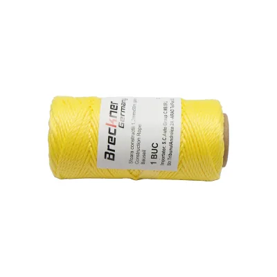 Bobina di spago giallo per muratura, 1,2 mm x 50 m Breckner Germany