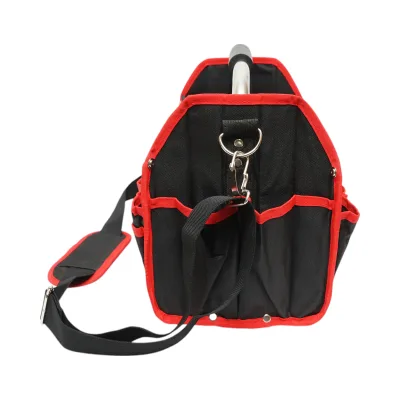 Borsa per attrezzi aperta con 15 tasche, manico in acciaio inossidabile 420x210x290mm - immagine 3