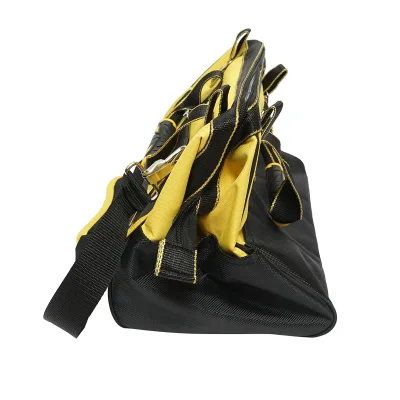 Borsa per attrezzi con 14 tasche, materiale tessile, tracolla, manici in gomma 410x240x300mm Crownman - immagine 5