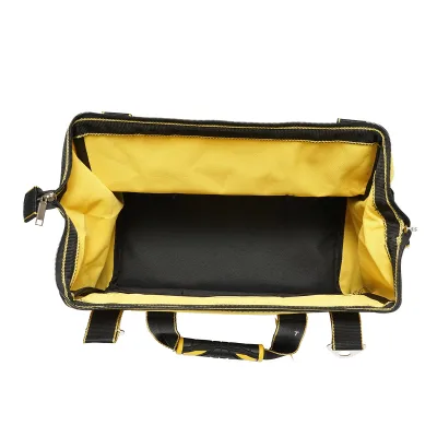 Borsa per attrezzi con 14 tasche, materiale tessile, tracolla, manici in gomma 410x240x300mm Crownman - immagine 4