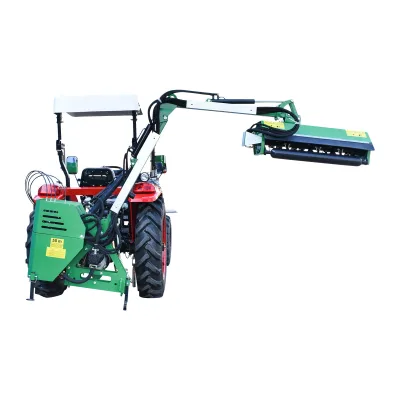 Braccio decespugliatore idraulico portato per trattore con trincia Braccio articolato idraulico portato con testata trinciatrice da 800 mm per siepi - immagine 4