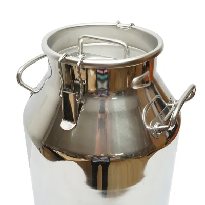 Brocca per latte in acciaio inox con coperchio da 40 litri con rubinetto per mungitrice per mucche Breckner Germany - immagine 4