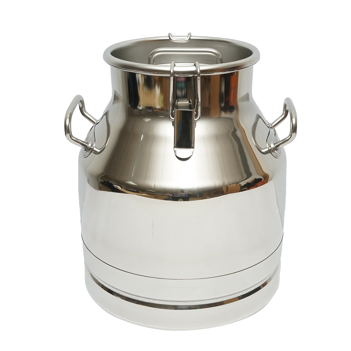 Brocca per latte in acciaio inox con coperchio, mungitrice per mucche da 20 litri Breckner Germany