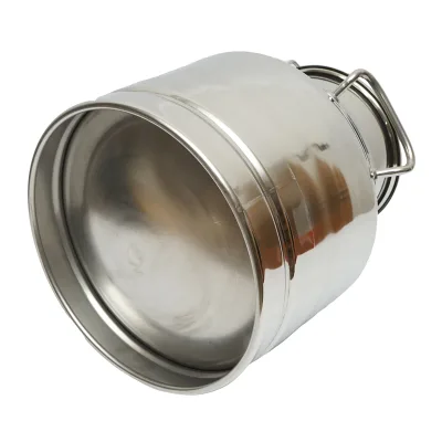 Brocca per latte in acciaio inox con coperchio, mungitrice per mucche da 20 litri Breckner Germany - immagine 3