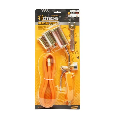 Bruciatore a gas con 3 ugelli e tubo bombola da 1,5 m Hoteche - immagine 2