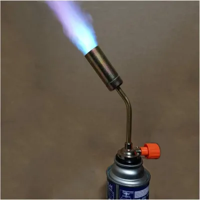Bruciatore per saldatura o cucina con alimentazione bombola gas butano 190mm - immagine 4