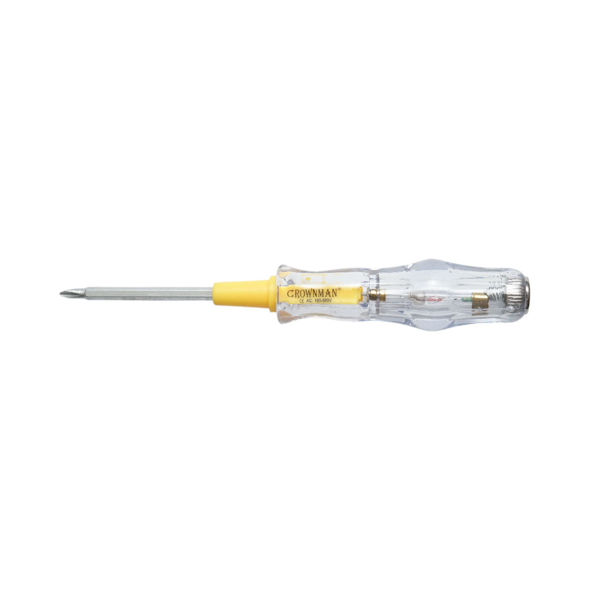 Cacciavite cercafase 100-500V AC, doppia testa PH1/3,5x160mm Cr-V Crownman - immagine 3