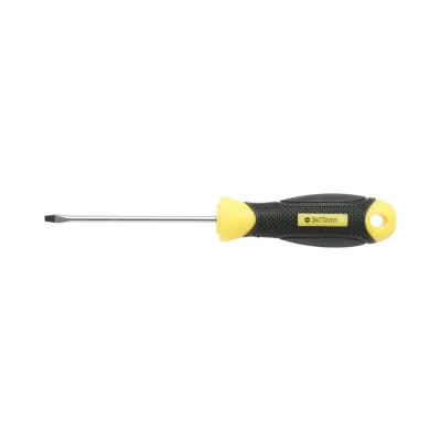 Cacciavite dritto Crownman 3x75mm con punta magnetica professionale Cr-V - immagine 2