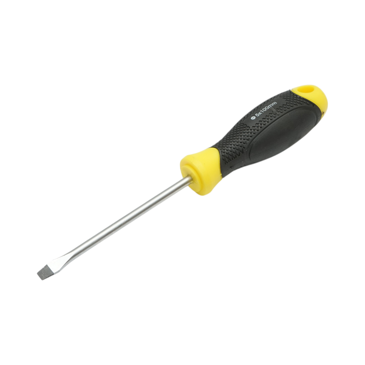 Cacciavite dritto Crownman 5x100mm con punta magnetica professionale Cr-V - immagine 3