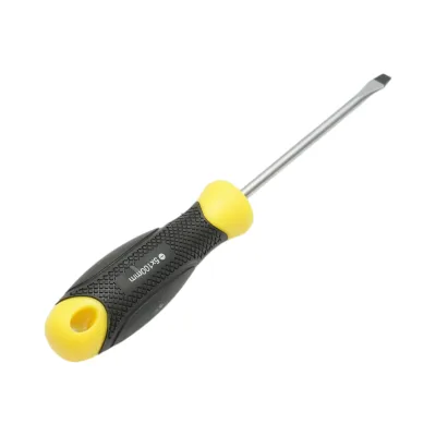 Cacciavite dritto Crownman 5x100mm con punta magnetica professionale Cr-V - immagine 5