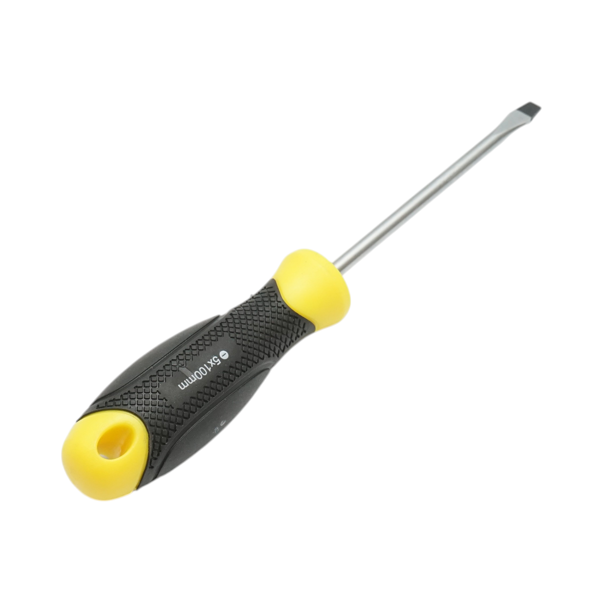 Cacciavite dritto Crownman 5x100mm con punta magnetica professionale Cr-V - immagine 5