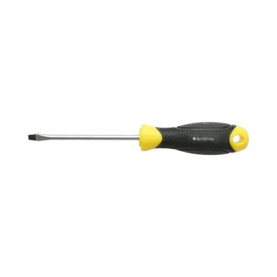 Cacciavite dritto Crownman 5x100mm con punta magnetica professionale Cr-V - immagine 2