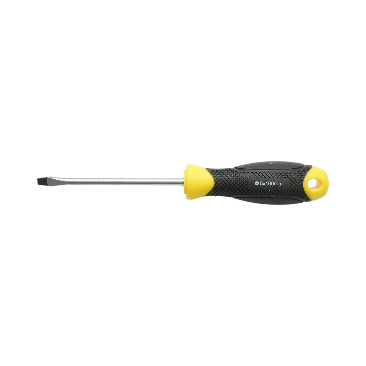 Cacciavite dritto Crownman 5x100mm con punta magnetica professionale Cr-V - immagine 2