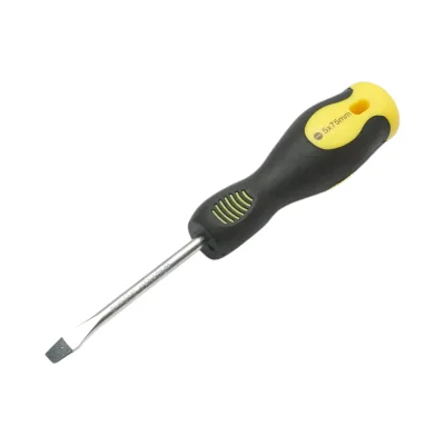 Cacciavite dritto Crownman 5x75mm con punta magnetica professionale Cr-V - immagine 3