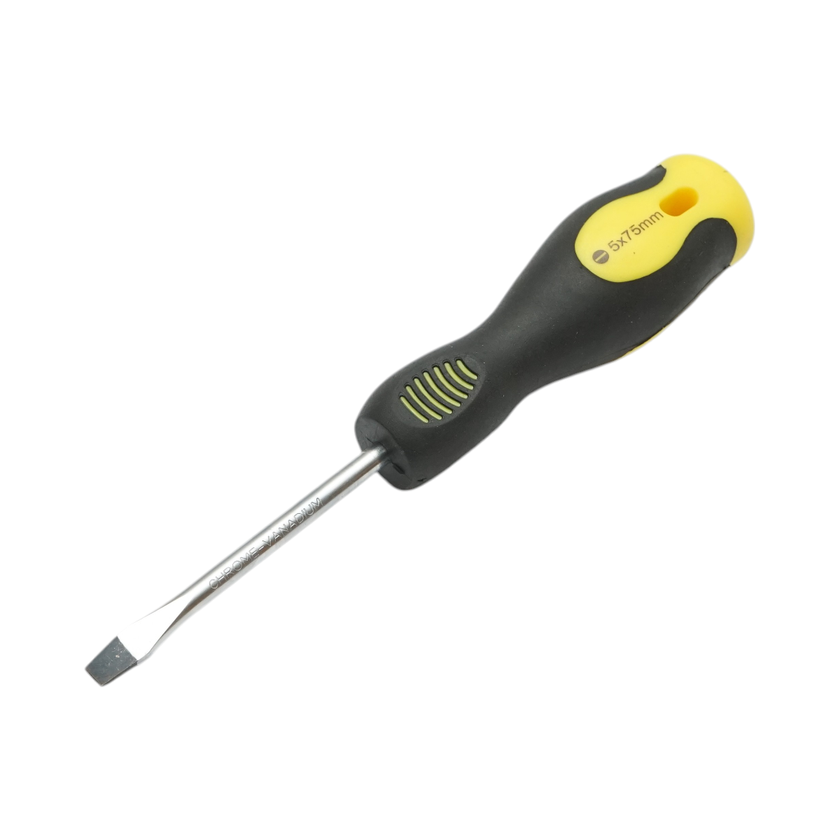 Cacciavite dritto Crownman 5x75mm con punta magnetica professionale Cr-V - immagine 3
