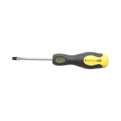 Cacciavite dritto Crownman 5x75mm con punta magnetica professionale Cr-V - immagine 2