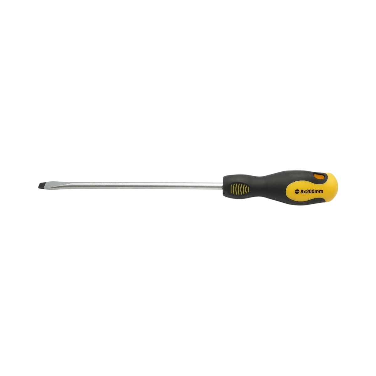 Cacciavite dritto Crownman 8x200mm con punta magnetica professionale Cr-V - immagine 2