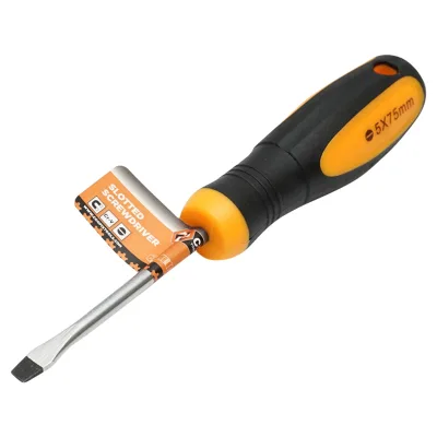 Cacciavite dritto professionale Coofix 5x75mm in acciaio Cr-V con punta magnetica - immagine 2