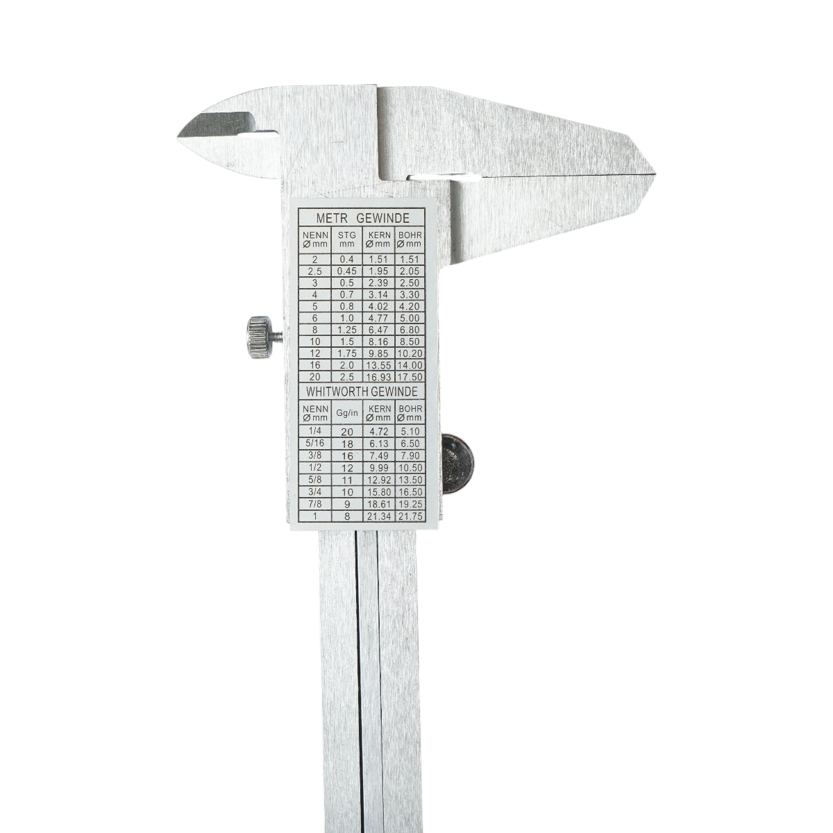 Calibro meccanico Crownman da 150 mm, scala graduata in mm/cm/pollici - immagine 6