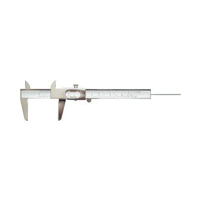 Calibro meccanico professionale 150mm, scala graduata in mm/cm/pollici, misurazione interna, esterna, profondità Crownman - immagine 3