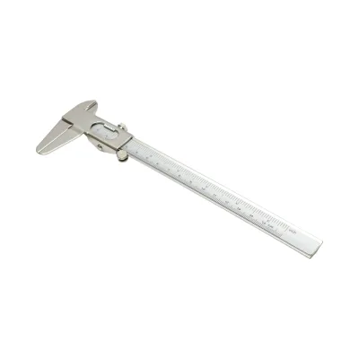 Calibro meccanico professionale 150mm, scala graduata in mm/cm/pollici, misurazione interna, esterna, profondità Crownman - immagine 5