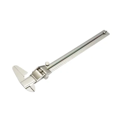 Calibro meccanico professionale 150mm, scala graduata in mm/cm/pollici, misurazione interna, esterna, profondità Crownman - immagine 4