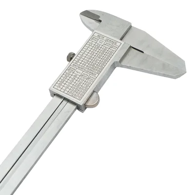 Calibro meccanico professionale Crownman da 200 mm, scala graduata in mm/cm/pollici - immagine 5