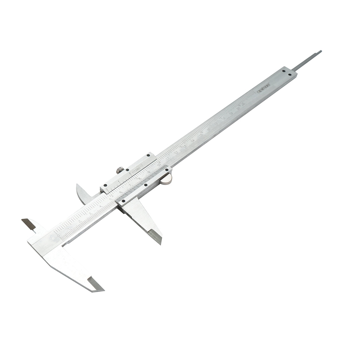 Calibro meccanico professionale Crownman da 200 mm, scala graduata in mm/cm/pollici - immagine 4