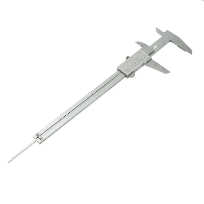 Calibro meccanico professionale Crownman da 200 mm, scala graduata in mm/cm/pollici - immagine 3
