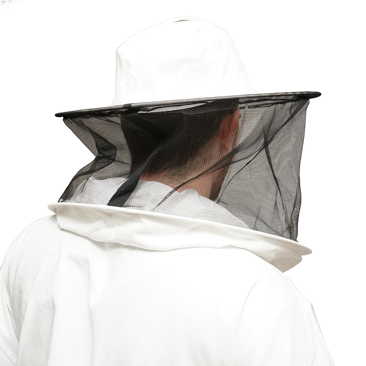 Camicetta apicola bianca con maschera protettiva, taglia L - immagine 6