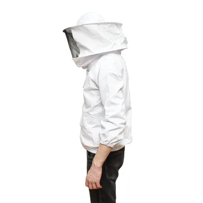 Camicetta apicola bianca con maschera protettiva, taglia XXL - immagine 4