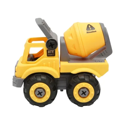 Camion betoniera giocattolo tipo Montessori +3 anni - immagine 5