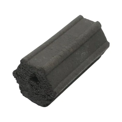 Carbone per barbecue bricchettato esagonale in legno di essenza dura, durata di combustione 5 ore, 10 kg, THOR. - immagine 5
