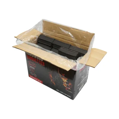 Carbone per barbecue bricchettato esagonale in legno di essenza dura, durata di combustione 5 ore, 10 kg, THOR. - immagine 3
