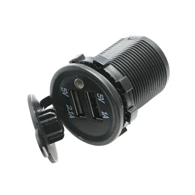 Caricabatteria per auto 12V con 2xUSB/1A, 2.1A Breckner Germany