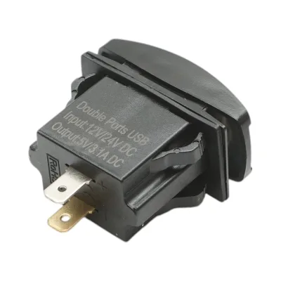 Caricabatterie per presa accendisigari da auto 12V/24V, 2xUSB 5V/3.1A DC - immagine 5