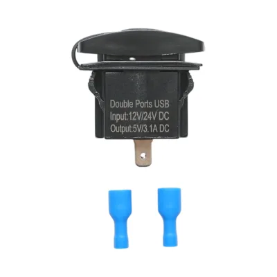 Caricabatterie per presa accendisigari da auto 12V/24V, 2xUSB 5V/3.1A DC - immagine 2