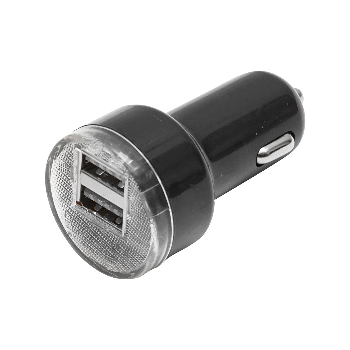 Caricabatterie per telefono con presa accendisigari 2 USB 2.1A nero wireless1