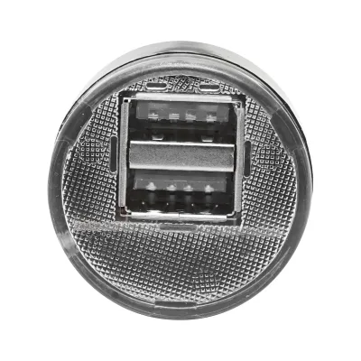 Caricabatterie per telefono con presa accendisigari 2 USB 2.1A nero wireless1 - immagine 2
