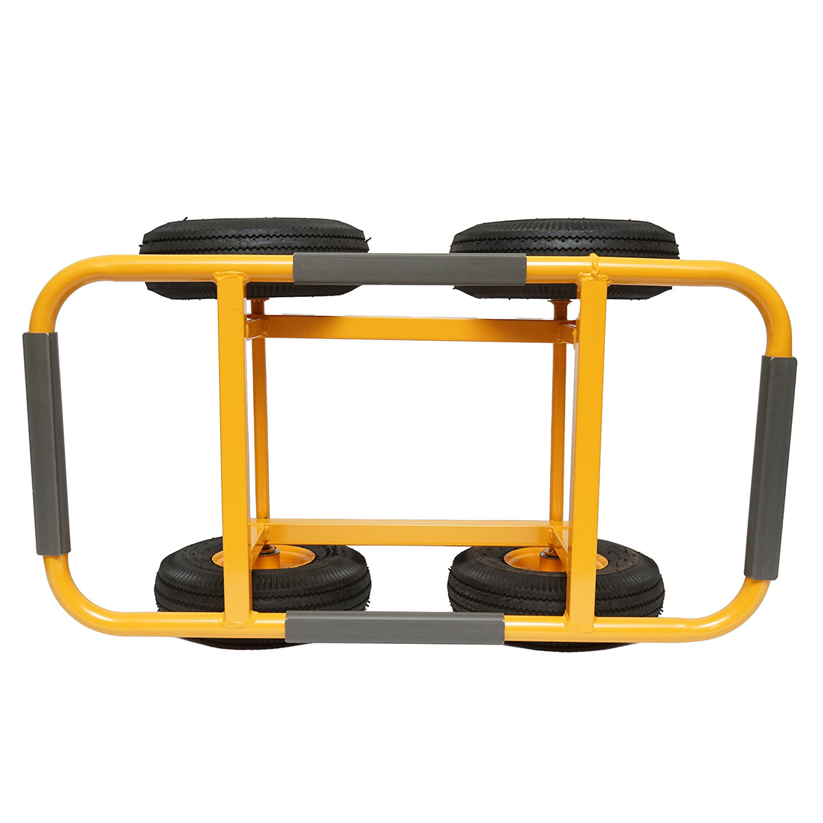 Carrello in metallo 750x380mm con ruote pneumatiche da 250mm - immagine 6