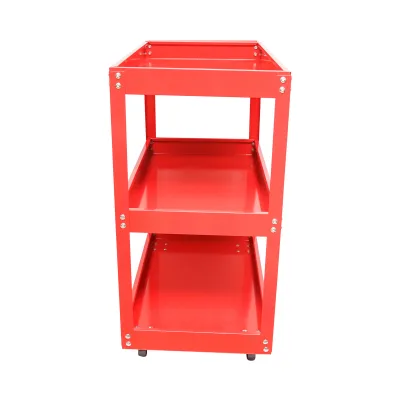 Carrello in metallo su ruote con 3 ripiani per utensili 730x720x360mm - immagine 5