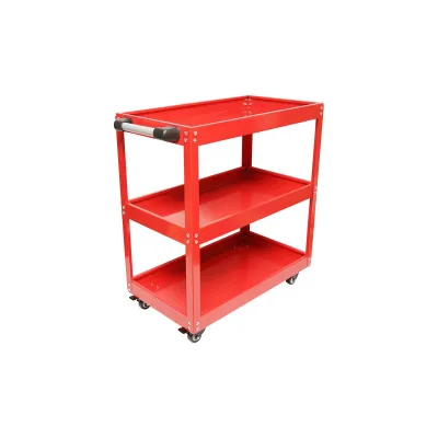 Carrello metallico per attrezzi 3 ripiani 760x710x355mm Carrello portautensili Carrello da officina - immagine 3