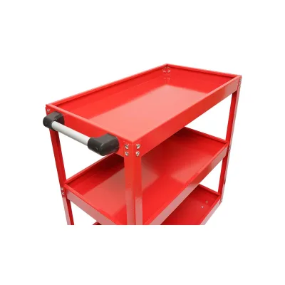 Carrello metallico per attrezzi 3 ripiani 760x710x355mm Carrello portautensili Carrello da officina - immagine 4