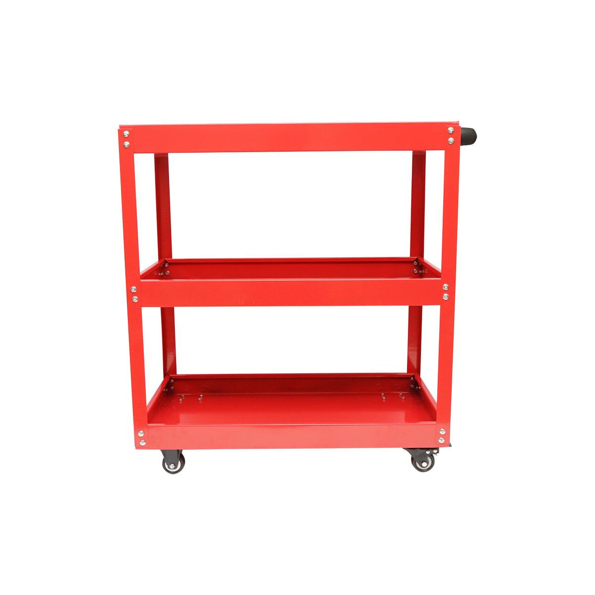Carrello metallico per attrezzi 3 ripiani 760x710x355mm Carrello portautensili Carrello da officina - immagine 2