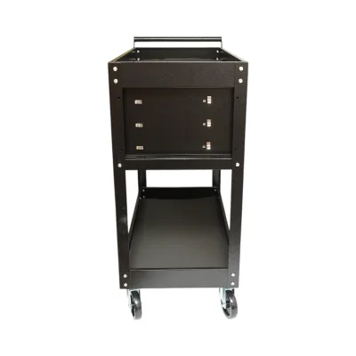Carrello portautensili da officina in metallo su ruote con 2 ripiani e 3 cassetti 775x410x895mm Breckner Germany - immagine 5