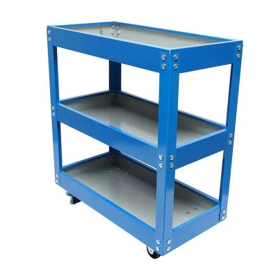 Carrello portautensili in metallo su ruote con 3 ripiani 510x260x575mm - immagine 5