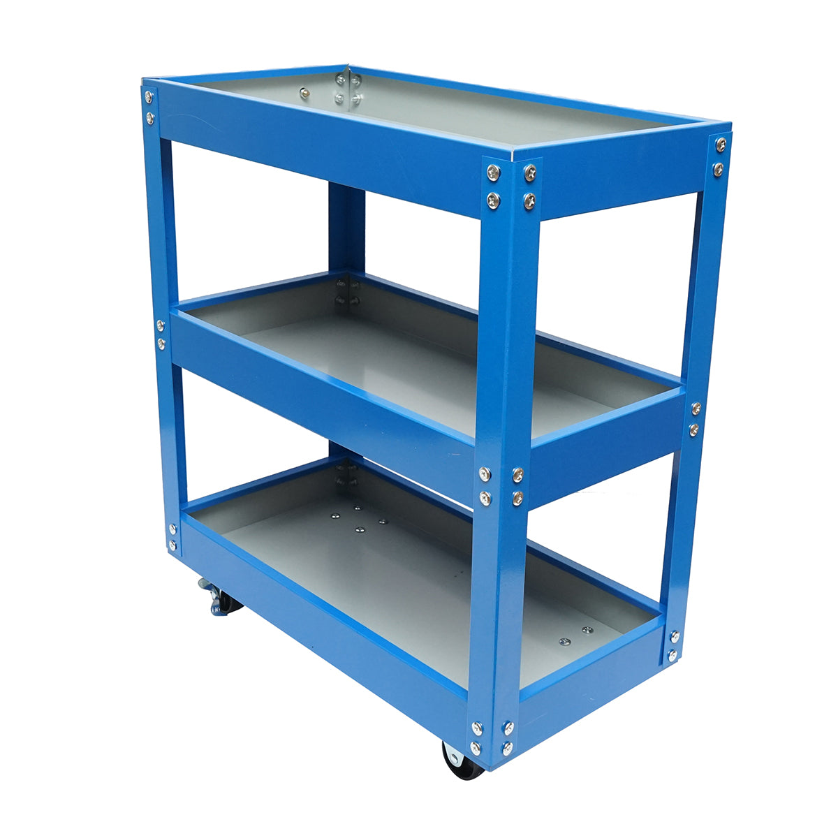 Carrello portautensili in metallo su ruote con 3 ripiani 510x260x575mm - immagine 5