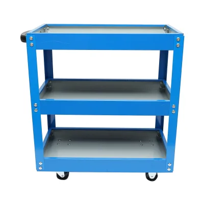 Carrello portautensili in metallo su ruote con 3 ripiani 510x260x575mm - immagine 2
