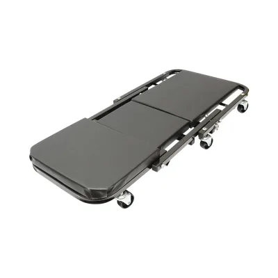 Carrello/Sedile Pieghevole per Officina 2 in 1 con Ruote Girevoli - immagine 4